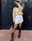 Rotchic Knitted oatmeal Sweater