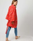 Red Oversized Resort Kimono