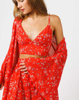 Three Piece Red Resort Set