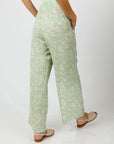 Green Floral Resort Pants