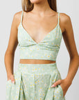 Light Green Triangle Yoko Top