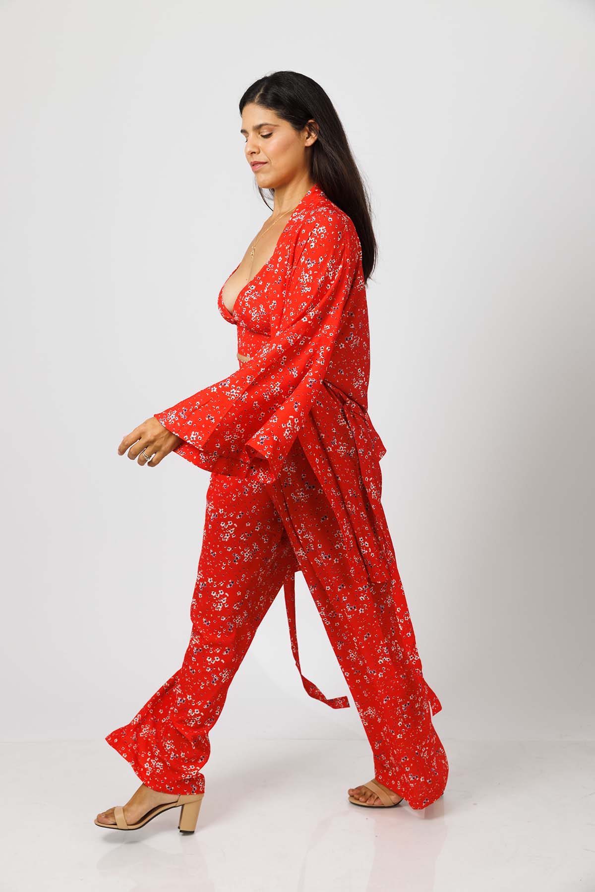 Three Piece Red Resort Set