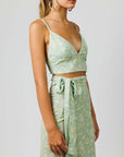 Light Green Triangle Yoko Top