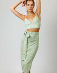 Green Yoko Wrap Skirt