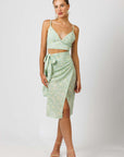 Green Yoko Wrap Skirt