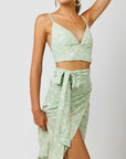 Green Yoko Wrap Skirt