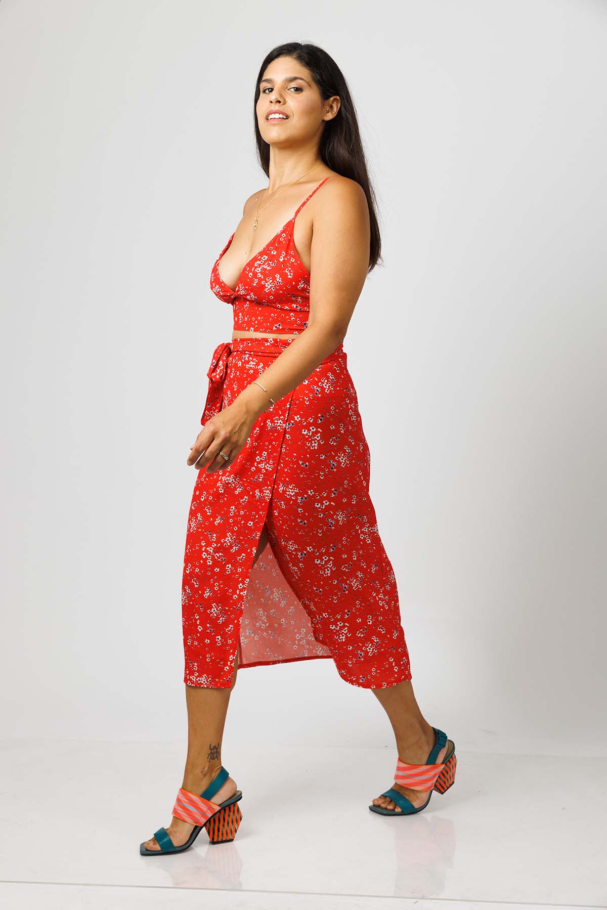 Red Two Piece Yoko Set