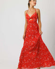 Red Floral Candy Dress