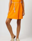 Mango Orange Mini Dress