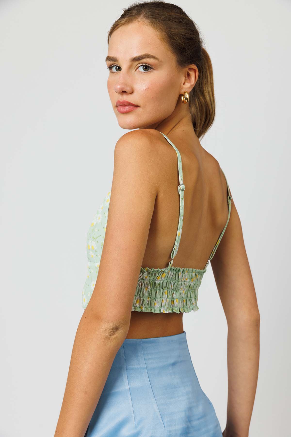 Light Green Triangle Yoko Top