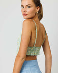 Light Green Triangle Yoko Top