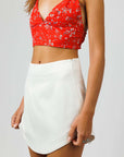 White Lotus Mini Skirt