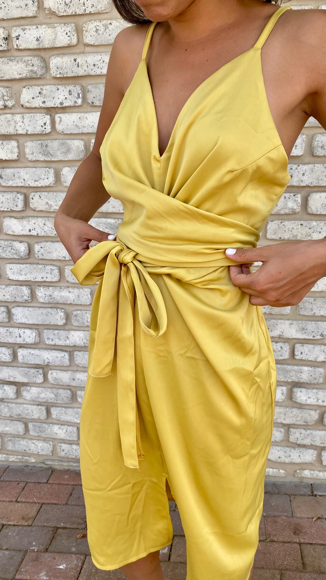 Gold Angel Cami Midi Dress