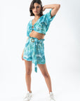 Light Blue Rio Belted Short