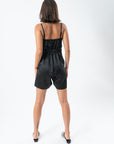 Black Pepper Front Tie Jumpsuit