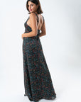 Black Bali Ruffle Maxi Dress