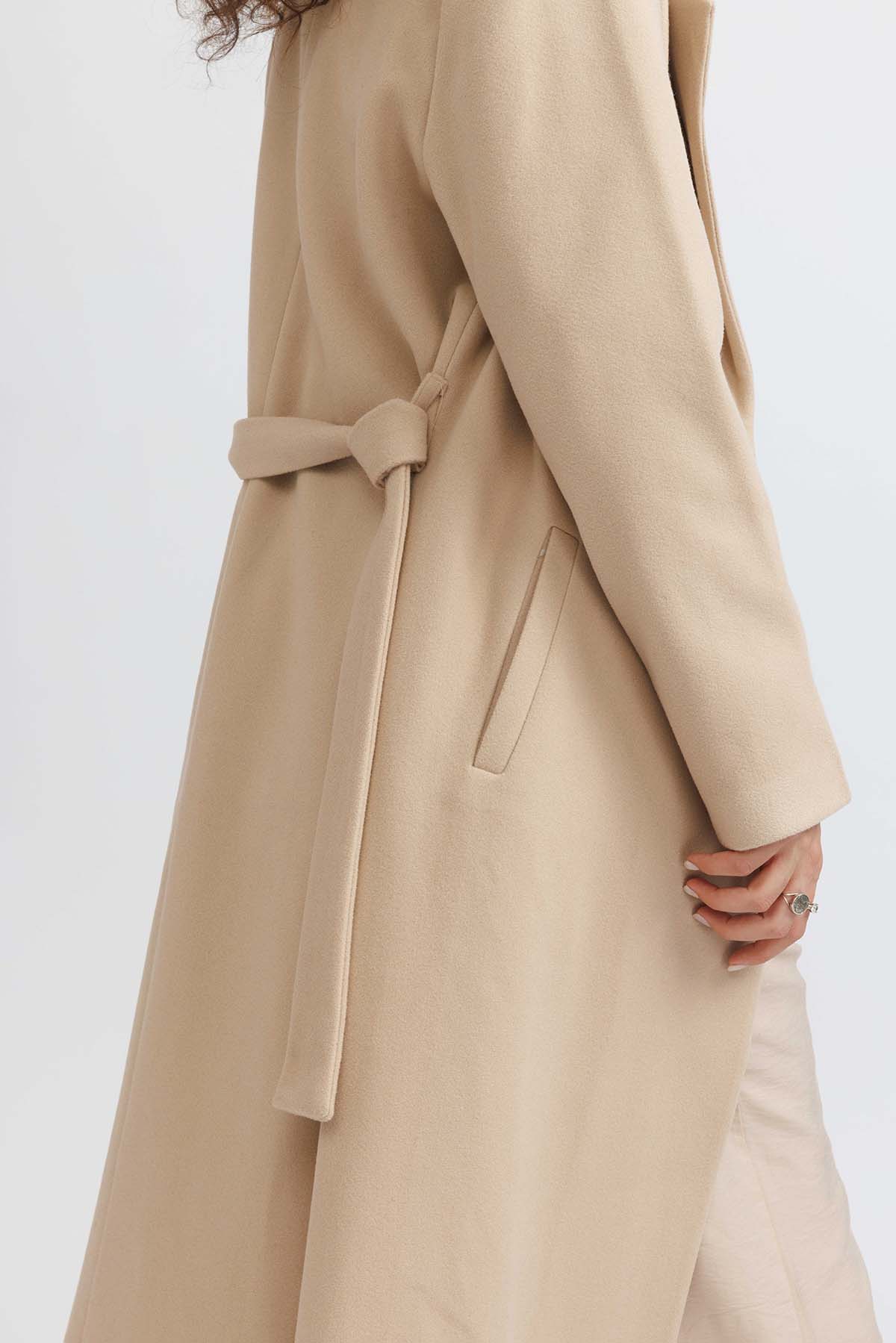 Beige Sierra Wool Coat