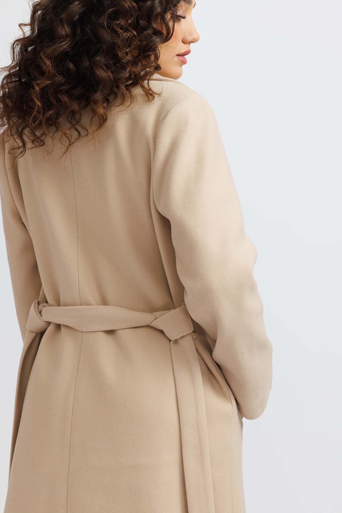 Beige Sierra Wool Coat