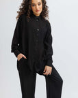 Oversized Black Zanzibar shirt