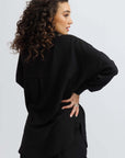 Oversized Black Zanzibar shirt