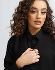 Oversized Black Zanzibar shirt