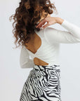 Safari Zebra Skirt Pants