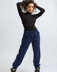 Navy Rico Boyfriend Sweatpant