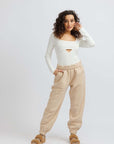 Beige Rico Boyfriend Sweatpant