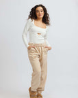 Beige Rico Boyfriend Sweatpant